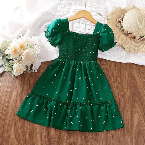 Baby Girl (3-4yr) Green Stylish Dress